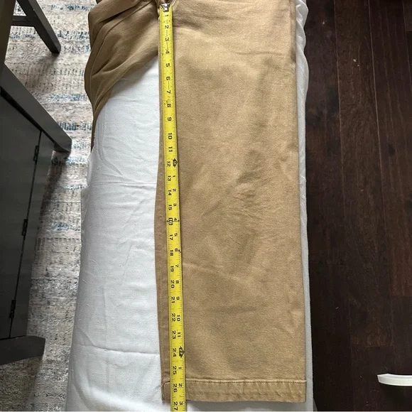 Madewell Curvy Emmett Wide Leg Pants 26 Camel High Rise Cotton Stretch SP24 - Picture 7 of 11